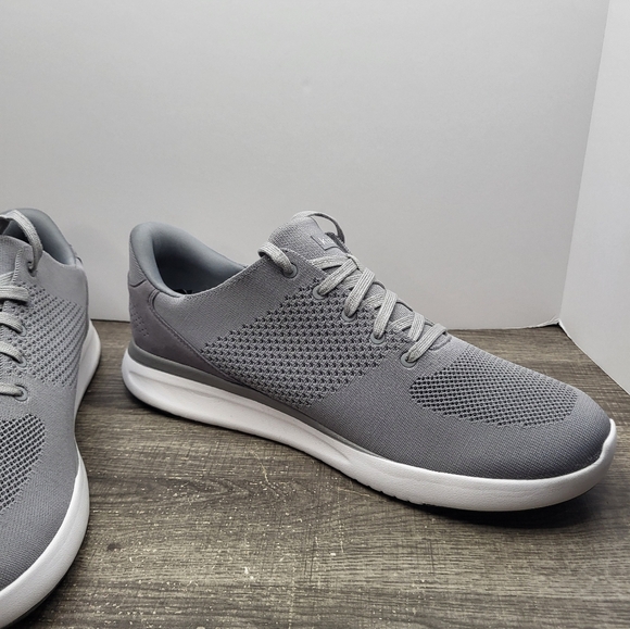 Kizik Lima Hands Free Shoes Mens Size 15 WideGray Knit Slip On Walking Sneakers - Picture 3 of 10